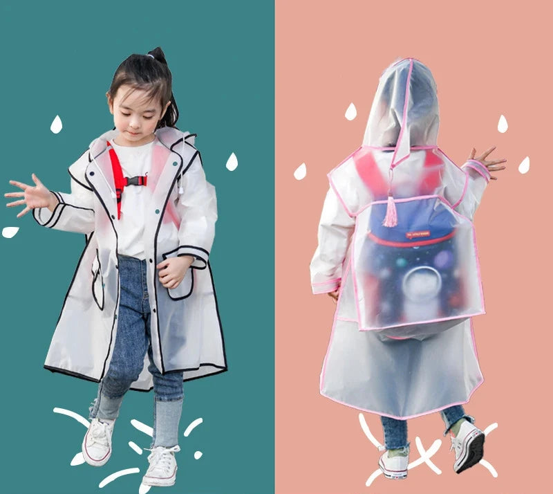 Kids Transparent Raincoat
