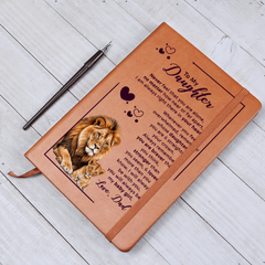 To My Daughter Your Crown – Leather Journal
