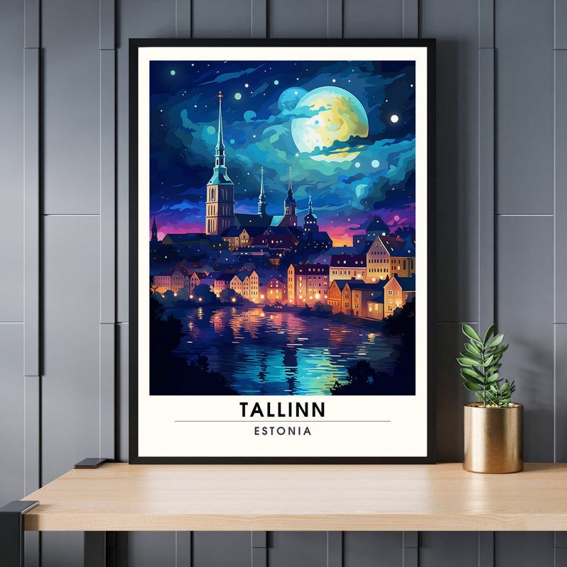 Impression Tallinn, Estonie  | voyage nocturne à Tallinn